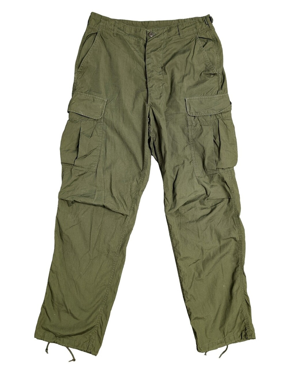 1966 US Army 3rd Pattern Jungle Fatigue Pants - Medium Long